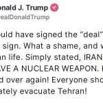 ترامپ: ایران باید فوراً وارد مذاکرات شود
