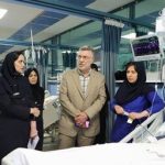 عیادت وزیر بهداشت از مجروحان حمله رژیم صهیونیستی