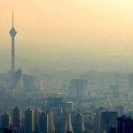 تصویری از شاخص آلودگی در مناطق مختلف تهران
