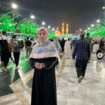 محیا اسناوندی در کربلا: روضه خون ِ ما؛ هانا بود… یهو میگفت آب….بین الحرمینٌ حرم آقام حسین ٌ حرم آقام ابولفضل