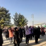 صبحگاه دبیرستان دخترانه دوره اول پروین اعتصامی  روستای انداد