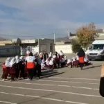 بیست و هفتمین مانور سراسری زلزله در مدرسه شهید بهشتی شهر چوار برگزار شد