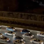فیلم /  ترافیک سنگین در شب یلدا در اتوبان چمران تهران